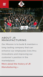 Mobile Screenshot of jrmanufacturing.net